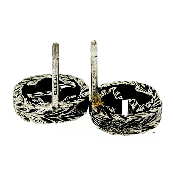 Gucci Silver Arabesque Interlocking GG Earrings - Picture 7 of 8